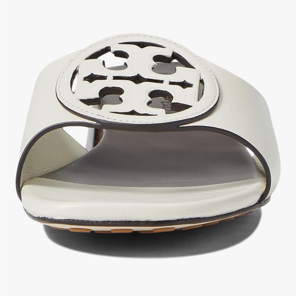 Tory Burch Slide Sandals with Logo Cutout